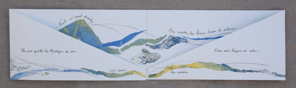 Livre d'artiste aréalisé avec le poète Irène Duboeuf