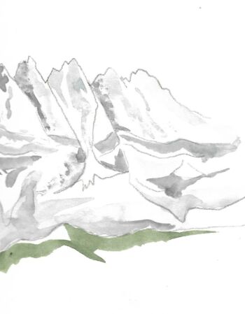 croquis esquisses Véronique Arnault forêt montagne