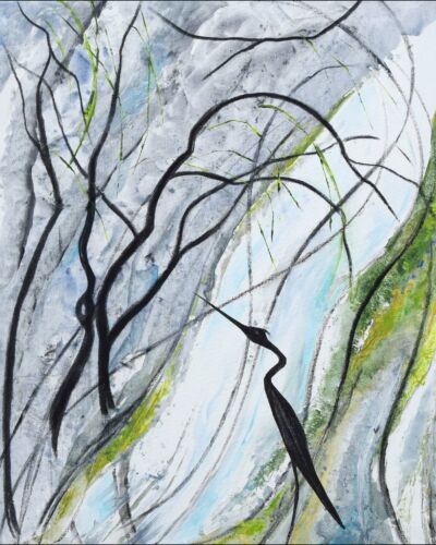 L'aile sombre réalisé par veronique arnault artiste plasticienne