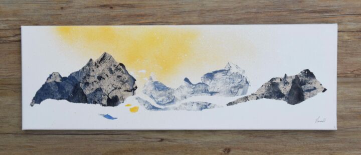 Au-delà des brumes est une peintures monotypes de véronique Arnault
