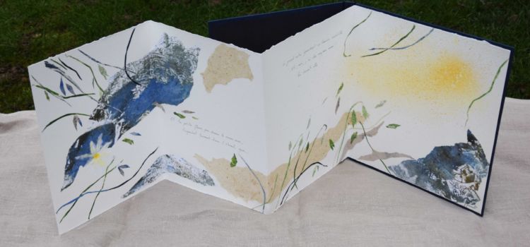 Livre d'artiste réalisé sur un poème de Victor Hugo par Véronique Arnault