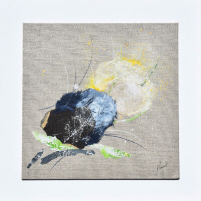 Pierre roulée est une création de Véronique Arnault, artiste peintre plasticienne