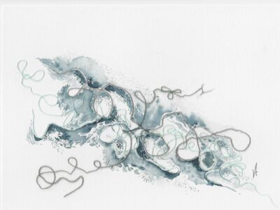 Eclat d'eau est une création de Véronique Arnault, artiste peintre plasticienne
