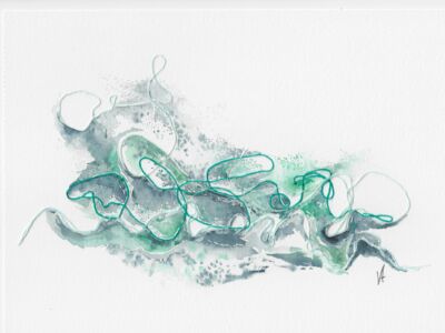 Eclat d'eau est une création de Véronique Arnault, artiste peintre plasticienne