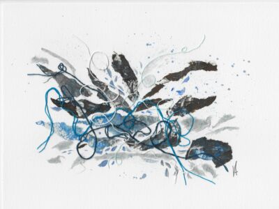 Eclat d'eau est une création de Véronique Arnault, artiste peintre plasticienne