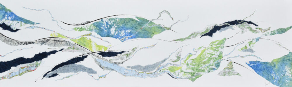 Méandre est une création de Véronique Arnault, artiste peintre plasticienne