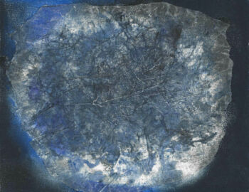 Série de peintures et collages réalisés par Véronique Arnault, peintre, plasticienne, autour de Vingt regards sur l'Enfant Jésus d'Olivier Messiaen.