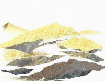 Série de peintures et collages réalisés par Véronique Arnault, peintre, plasticienne, autour de Vingt regards sur l'Enfant Jésus d'Olivier Messiaen.