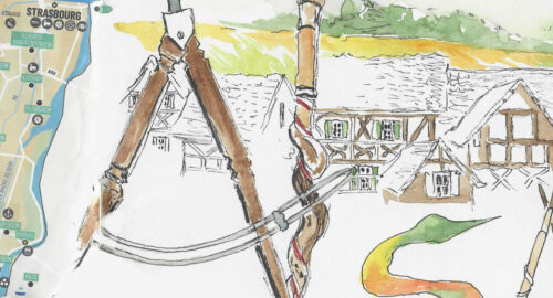 Extrait du carnet de voyage de Véronique Arnault, peintre, plasticienne.