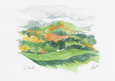 Aquarelles d'Alsace réalisées par Véronique Arnault, plasticienne, à partir de ses carnets de voyage.