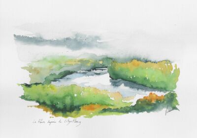Aquarelles d'Alsace réalisées par Véronique Arnault, plasticienne, à partir de ses carnets de voyage.